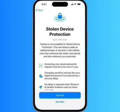 曲松苹果授权维修店分享被盗设备保护功能开启方法 